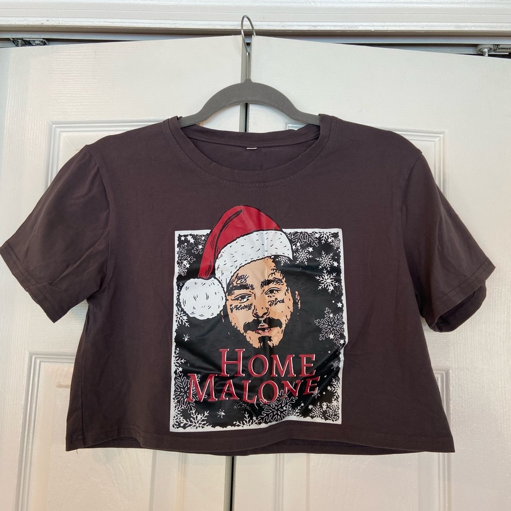Home Malone Holiday T-Shirt - Black
